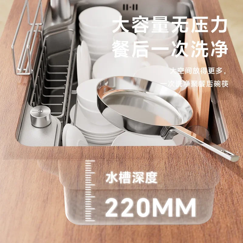 The product can be customized. Large single tank vegetable basin 304 stainless steel embossing