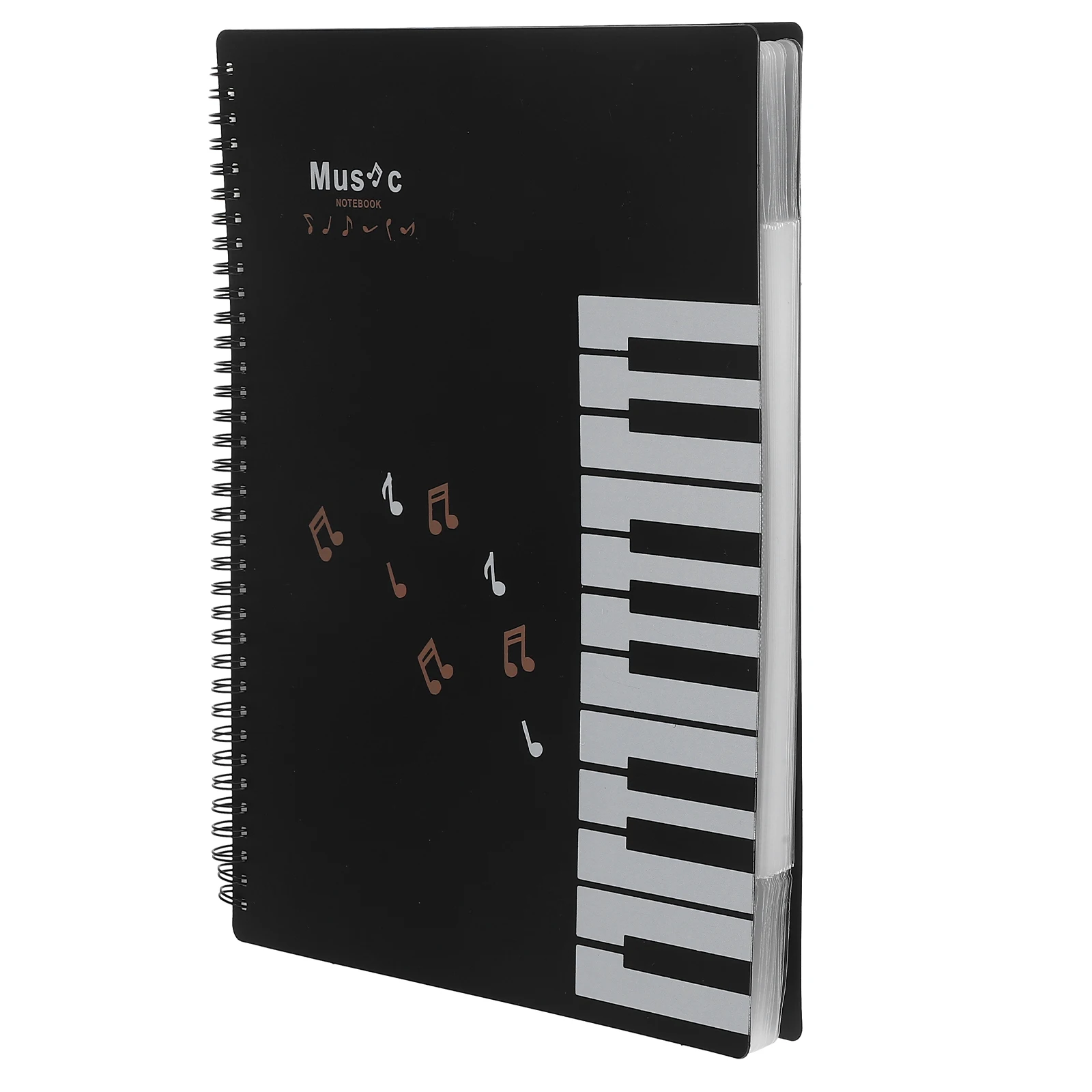 

20 шт. нот, регулируемый для фортепиано, гитары, скрипки, 20-контактный портативный музыкальный переплет, безопасный держатель, материал Pp, папка для хора, флип