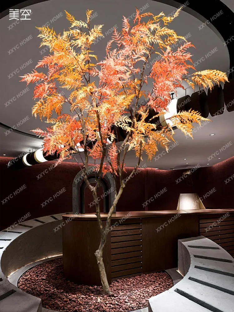 Ferns Imitative Tree Large Ground Bonsai Hotel Lobby Sample Room Decoration Fake Trees Ornaments10