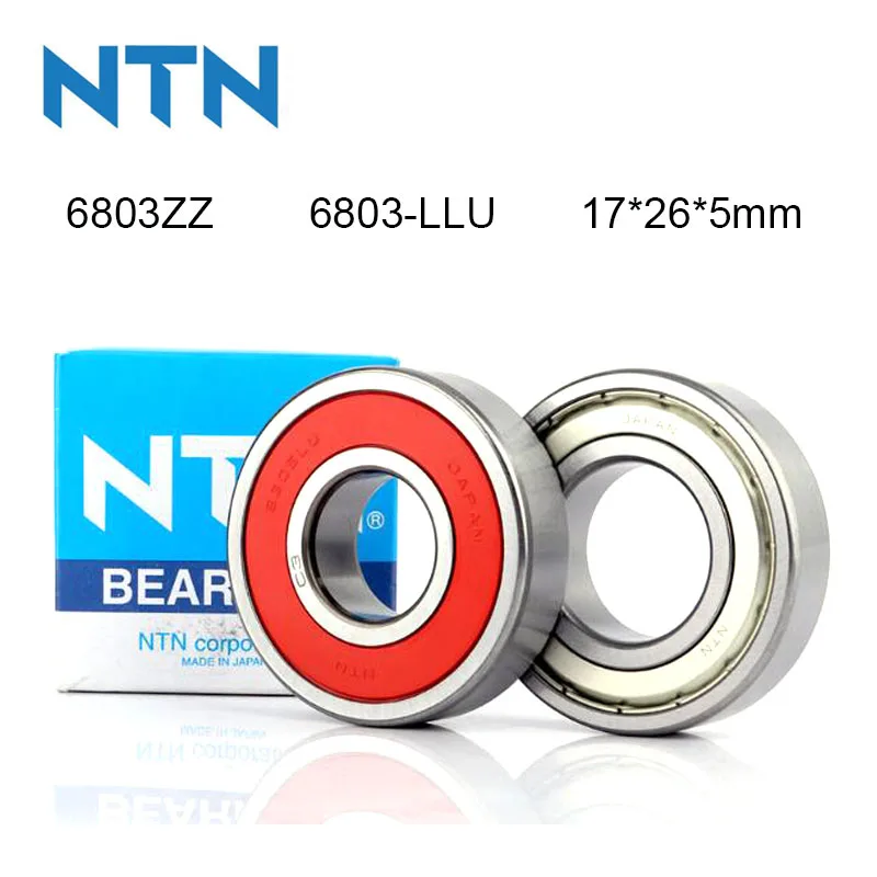 Japan NTN 100% Original Bearing 5/10Pcs 6803-ZZ 6803-LLU ABEC-9 Ball Bearing 17x26x5mm High Speed Deep Groove 6803 Ball Bearing