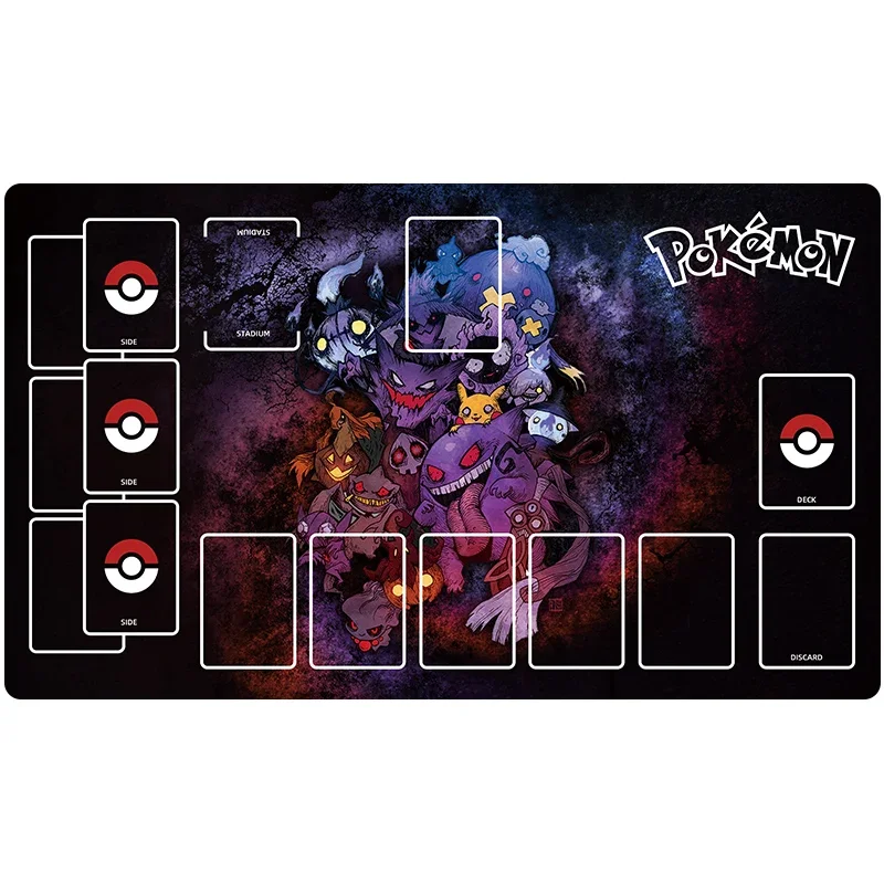 60*35*0.2cm Anime Pokemon GAME PTCG Dedicated Card Playmat Battle Against Pikachu Charizard Gengar Kyurem Kyogre Gifts Toys