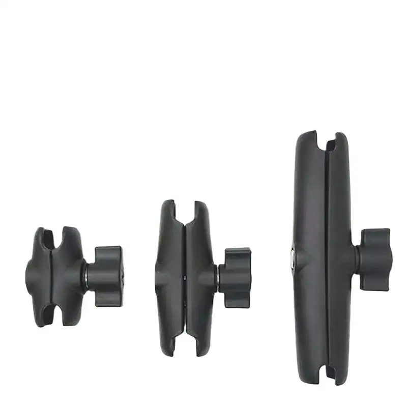 1" Ball Head Mount Adapter Pole Double Socket Arm Aluminum Alloy For RAM Mounts 6/9/15cm Lights Camera Extension Holder