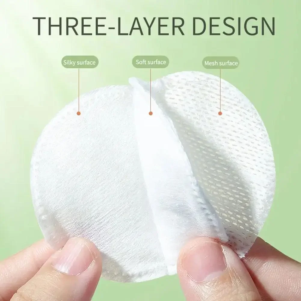 100 قطعة وسادات قطنية مستديرة المكياج القطن لينة يشكلون مزيل طلاء الأظافر منصات مزيل ماكياج المتاح القطن النظيف للوجه #5