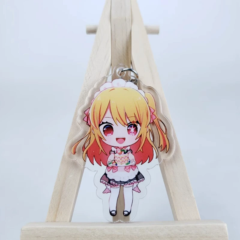 Anime Oshi No Ko Ruby Aqua Hoshino Ai Arima Kana figura acrilica portachiavi ciondolo Cosplay Charm Cartoon Itabag portachiavi regalo di natale