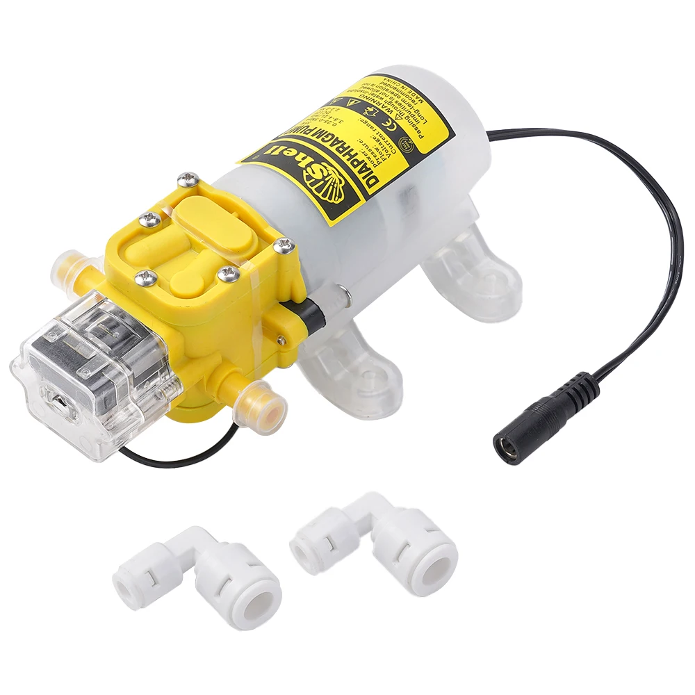 DC 12V/24V 30W Miniature Diaphragm Water Pump High Pressure Diaphragm Self Priming Pump For Water Purifier/Car Wash Micro Pump