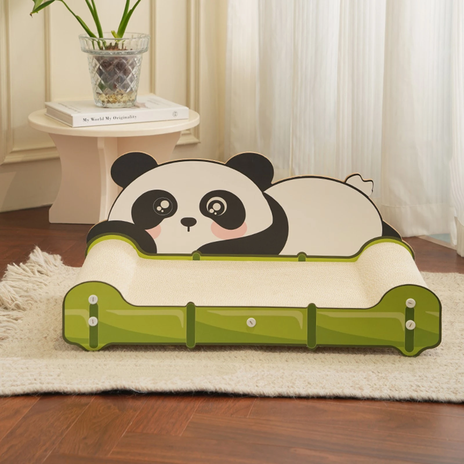 

Картонная когтеточка для кошек Bear Cat: долговечные коврики для царапания для использования в помещении