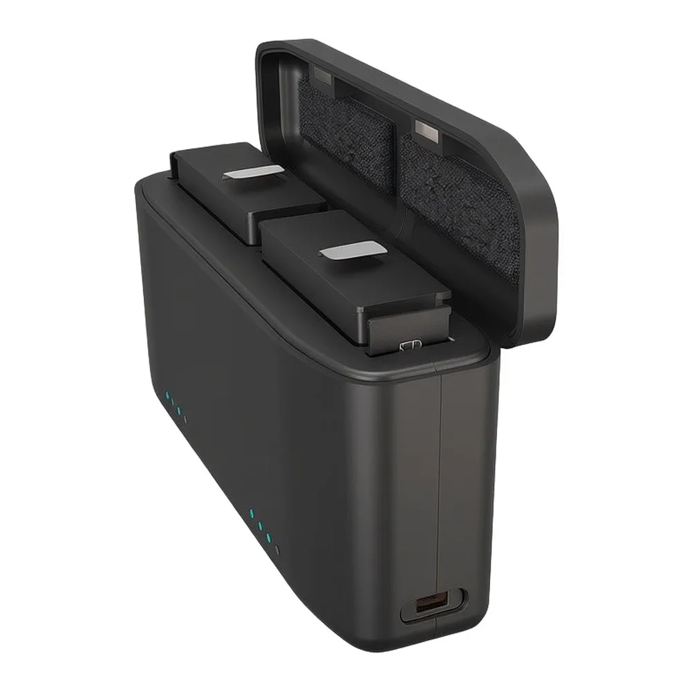 Lightweight Dual-Slot Charging Case For Insta360 X6 Accessories Supporting Simultaneous Charging Travel Convenience