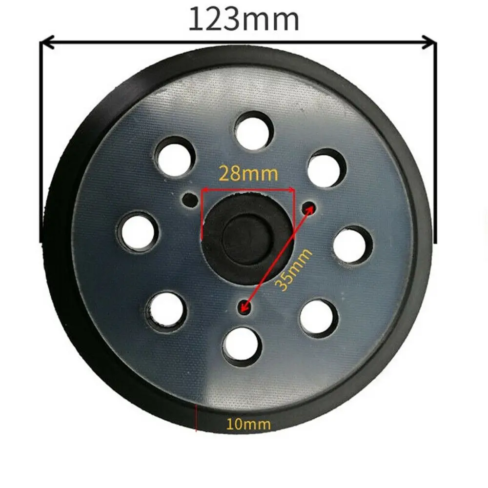 

Tools Replaceable 123mm Backing Pad Orbital Sander SabreCut Hook & Loop