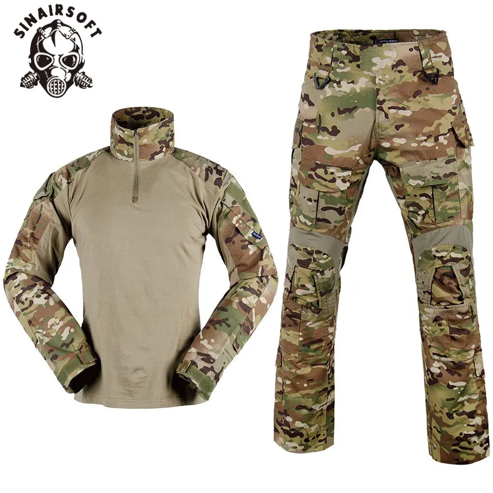 Uniforme BDU Gen3 táctico paintball manga larga corte ajustado