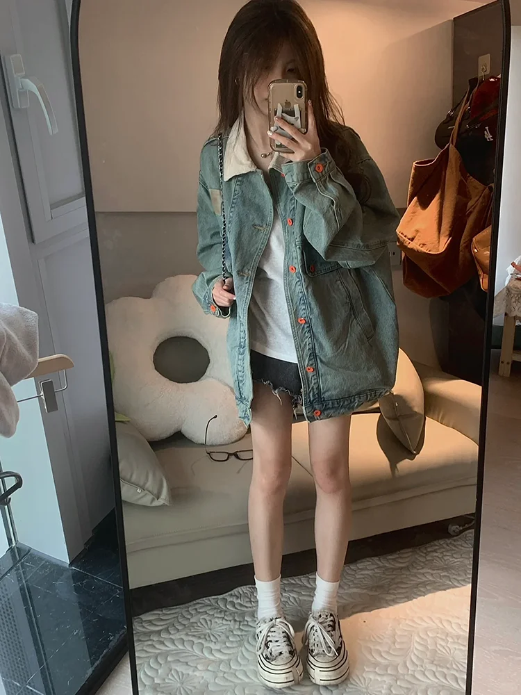 

Женские стеганые куртки, школьные альтернативные уличные куртки с разрезом в стиле кибер, оранжевые карго, романтическая женская одежда, однотонная пастушка с цветными блоками