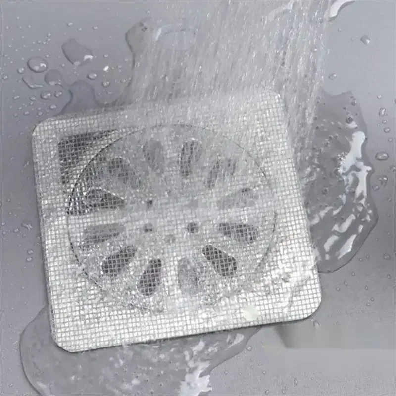 Bathroom Sink Drain Filter - PVC Woven Drainage Mesh Net Hair Catcher