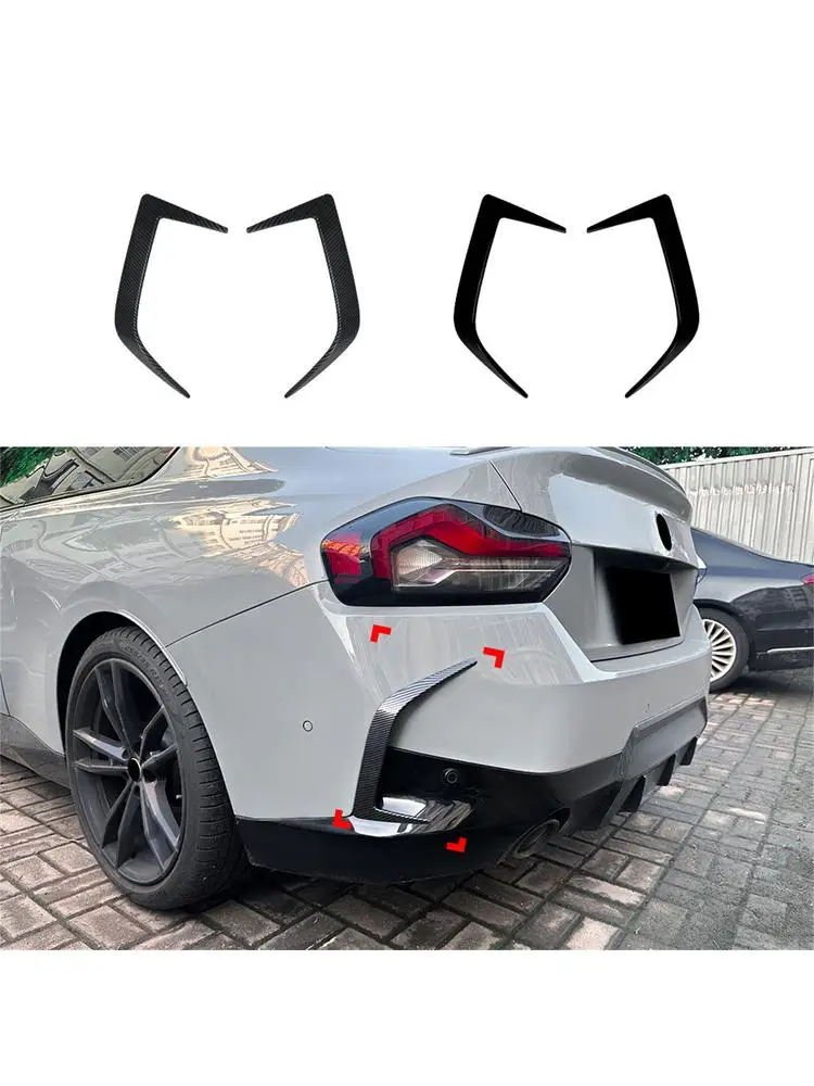 Dla BMW Serii 2 G42 220i 230i M240i 2-drzwiowe Coupe M Sport 2022-2024 Tylny Zderzak Boczne Wloty Powietrza Listwy Ozdobne Splitter Klapy Bagażnika Canards — 2