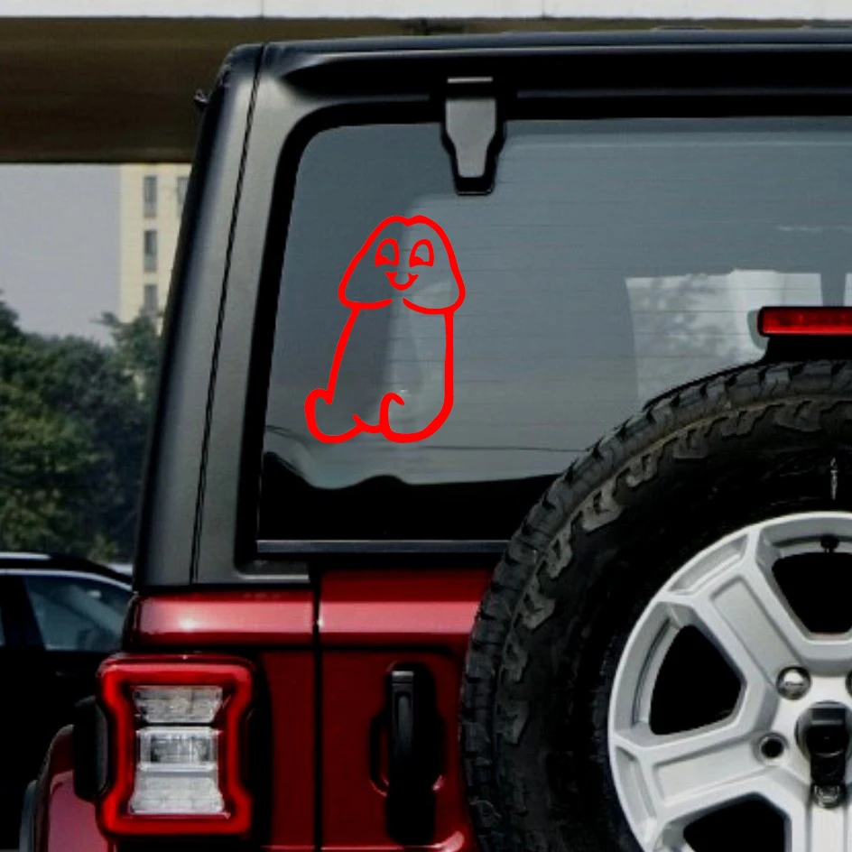 الفينيل التعبيرات الإنترنت محاكاة ساخرة ملصق يبتسم Chode القضيب صائق ليلة سيارة الضوء الخلفي لاصقة تزيين ملصق مائي قطع غيار السيارات #2
