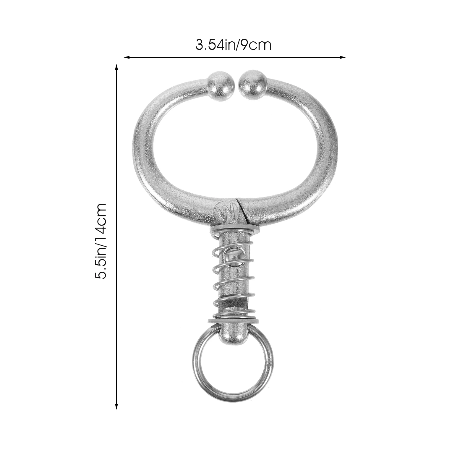 2 Pcs Bull Nose Ring Cattle Clip Bovine Clamp Lasso Veterinarian Tool for Farm Tools Stainless Steel Rings