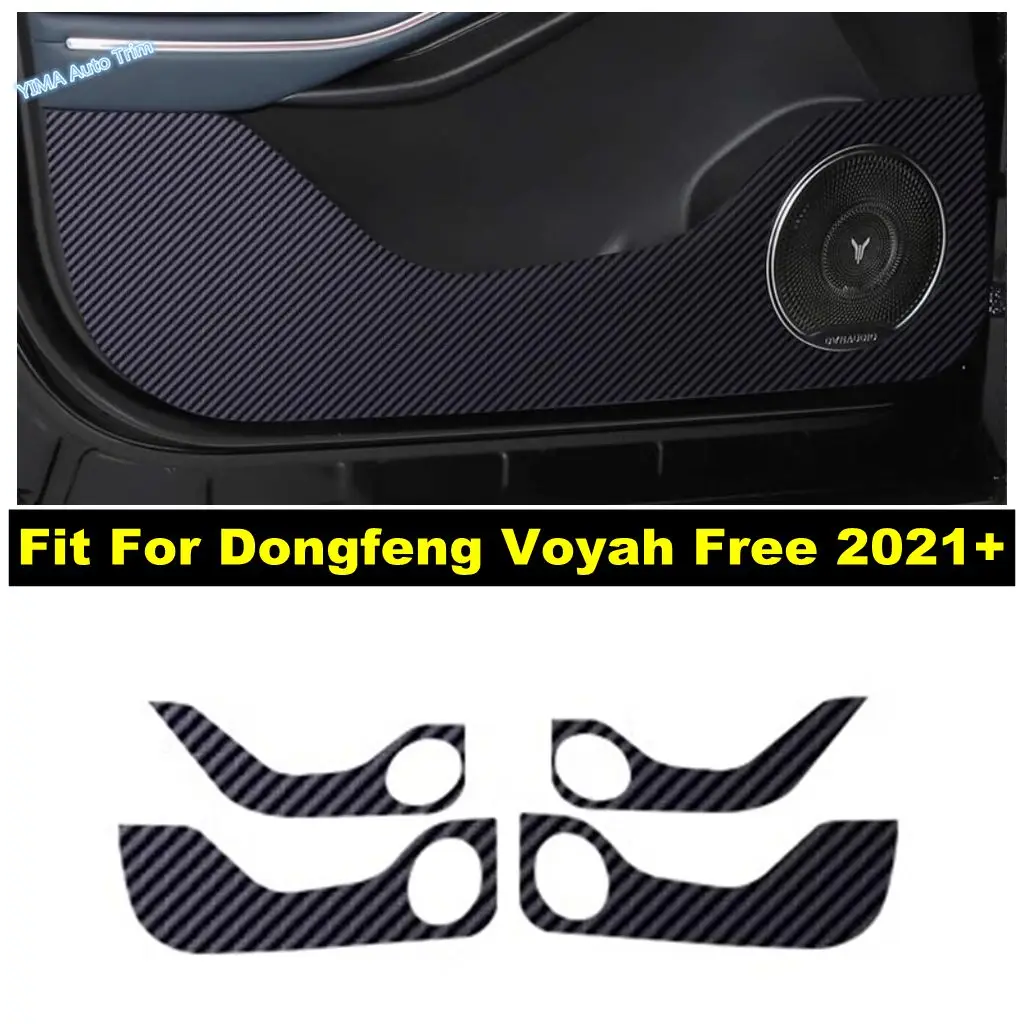 

For Dongfeng Voyah Free 2021 - 2024 Car Door Anti Kick Pad Side Edge Film Protection Carbon Fiber Stickers Accessories Interior