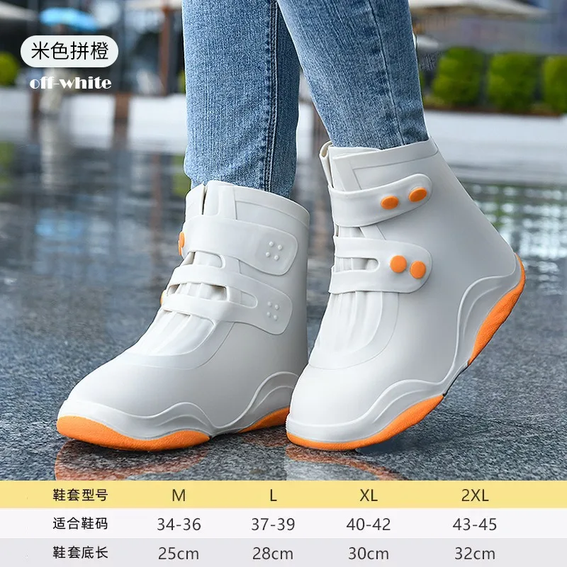 Muti-colors double buttom rain shoe covers waterproof foot cover new designer shoe cover waterproof cubre zapatos