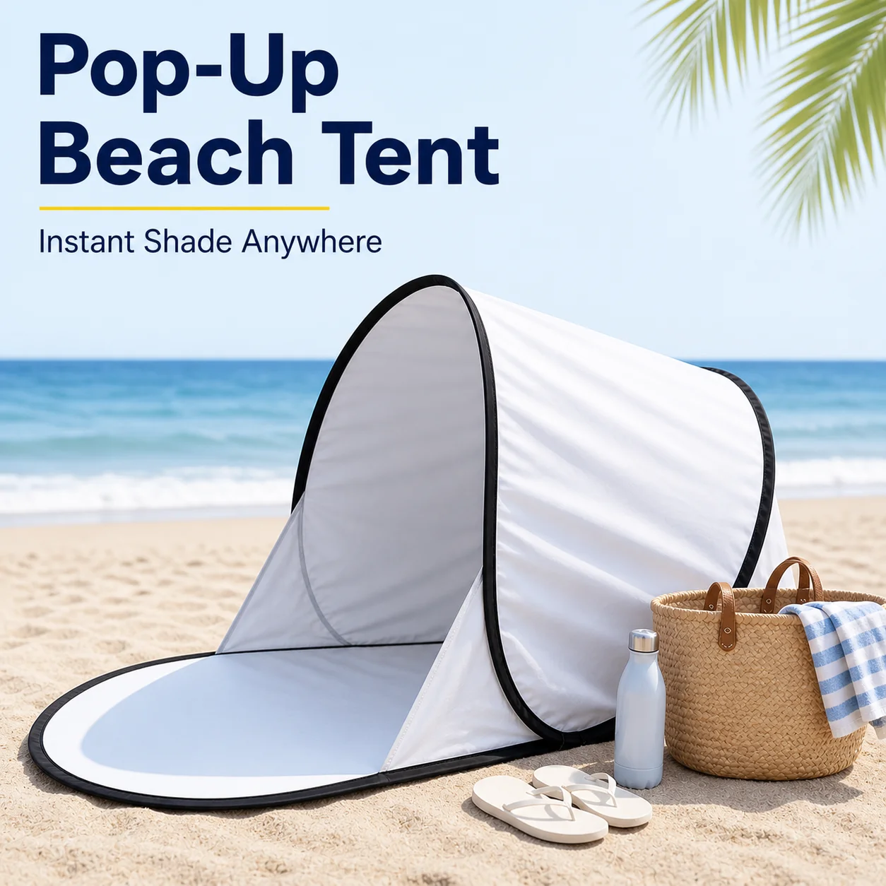 Carpa de playa portátil automática para exteriores, sombrilla, protección UV, carpa para acampar, carpa para pescar y picnic, carpa práctica.