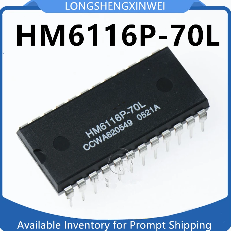 1PCS HM6116P-70L HM6116P Inline DIP-24 Memory Chip New Original Stock