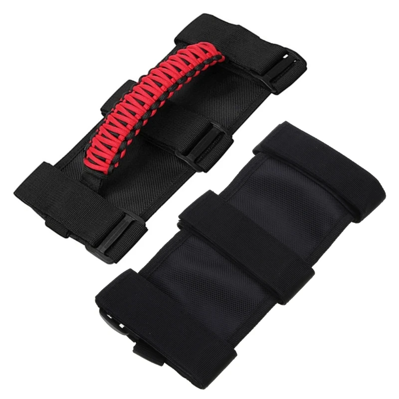 

Roll Bar Grab Handle Strap Wheel Car Roof Trolley Inner Handle Strap Accessory Suitable for Jeep-Wrangler YJ JK TJ Grip