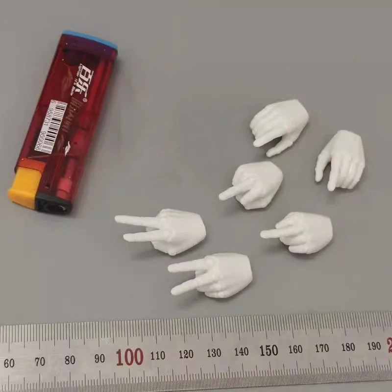 

3ATOYS Scale 1/6th White Black Gloved Hand Types PVC Material 6PCS/Set Accessories For 12" Doll Figure Collect DIY