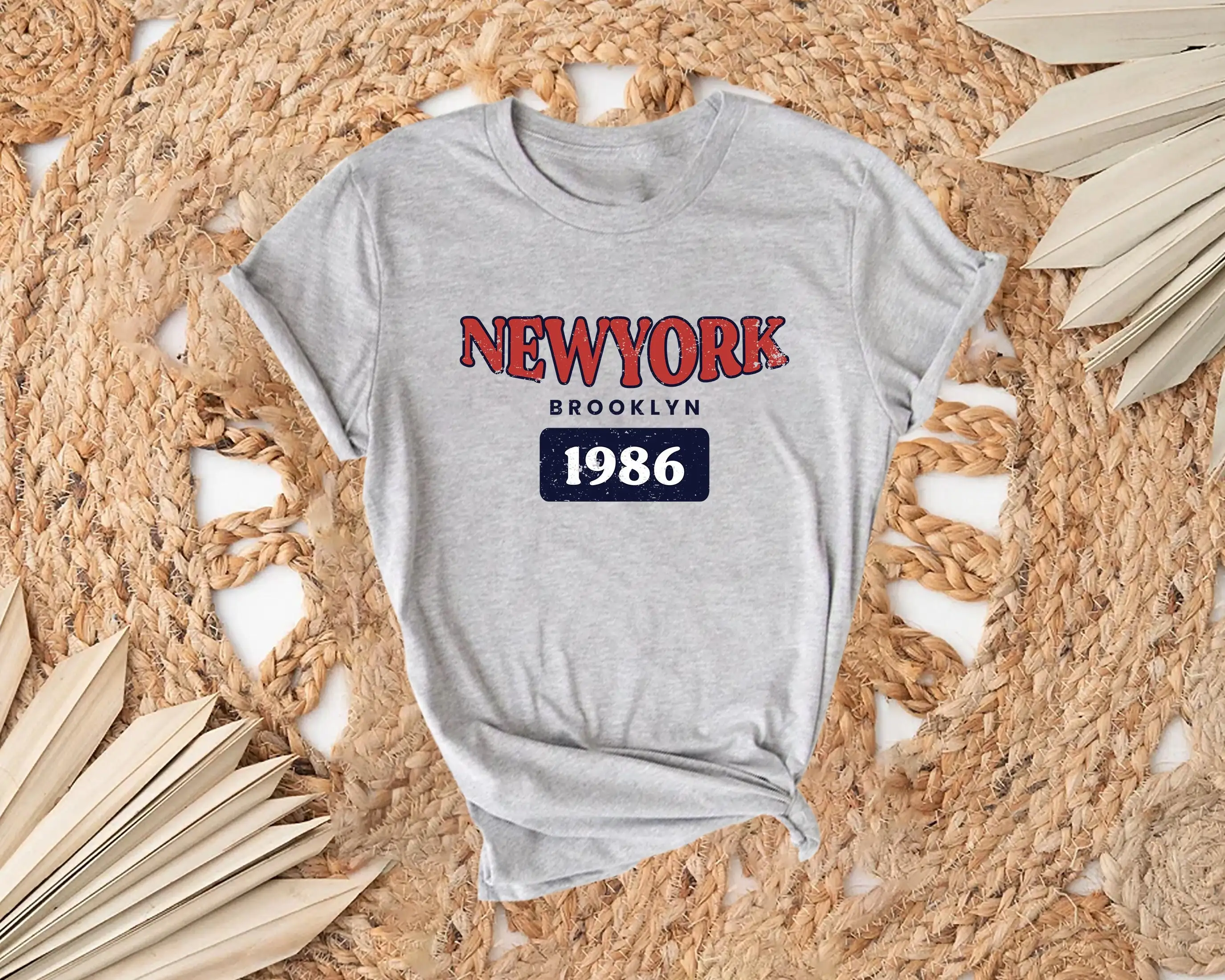 New York Brooklyn 1986 T Shirt Ny Gift Tag Newyork Souvenir