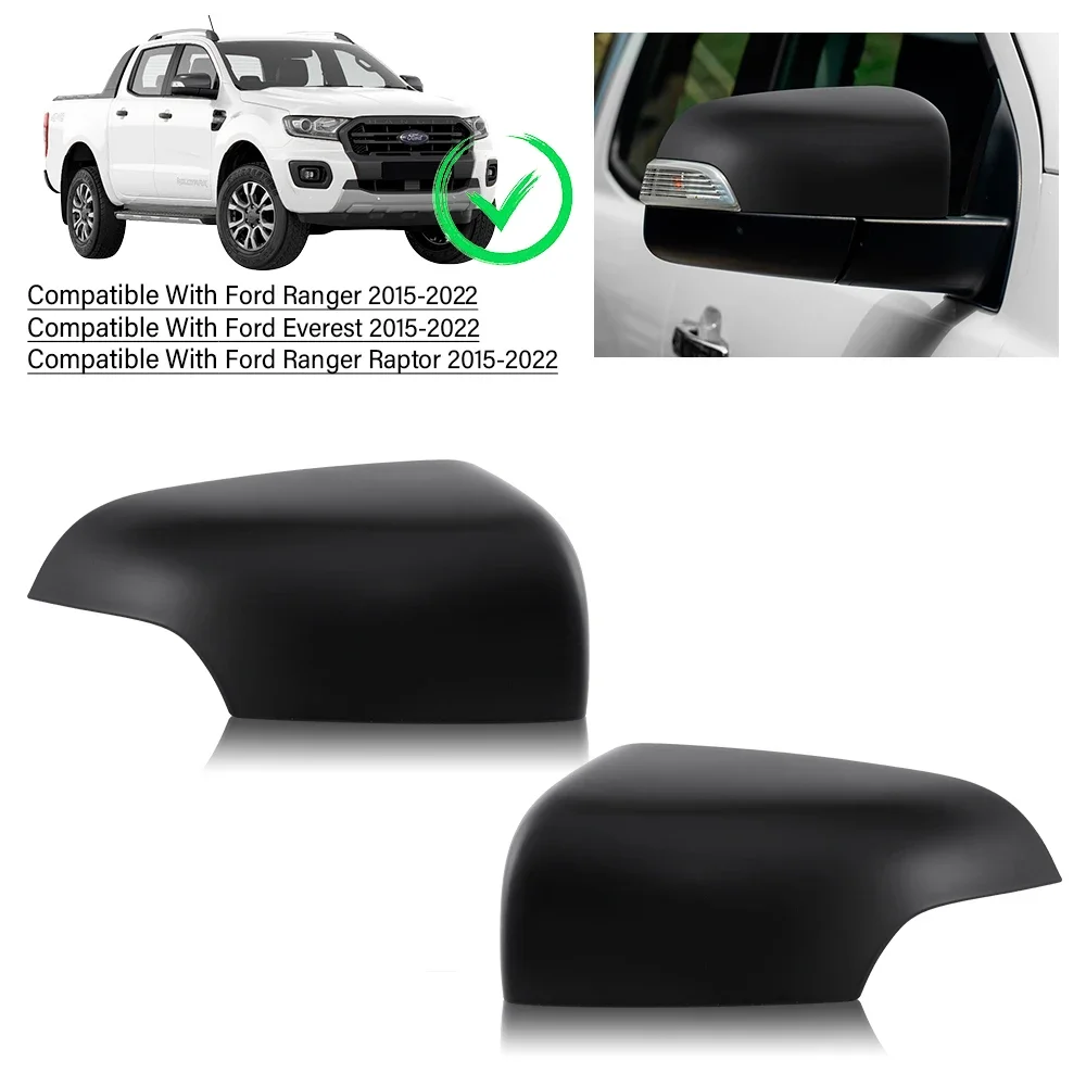 Mirror Cover Car Accessories for Ford Ranger 2015-2022 Wildtrak Limited T6 T7 T8 Pickup Double Cabin