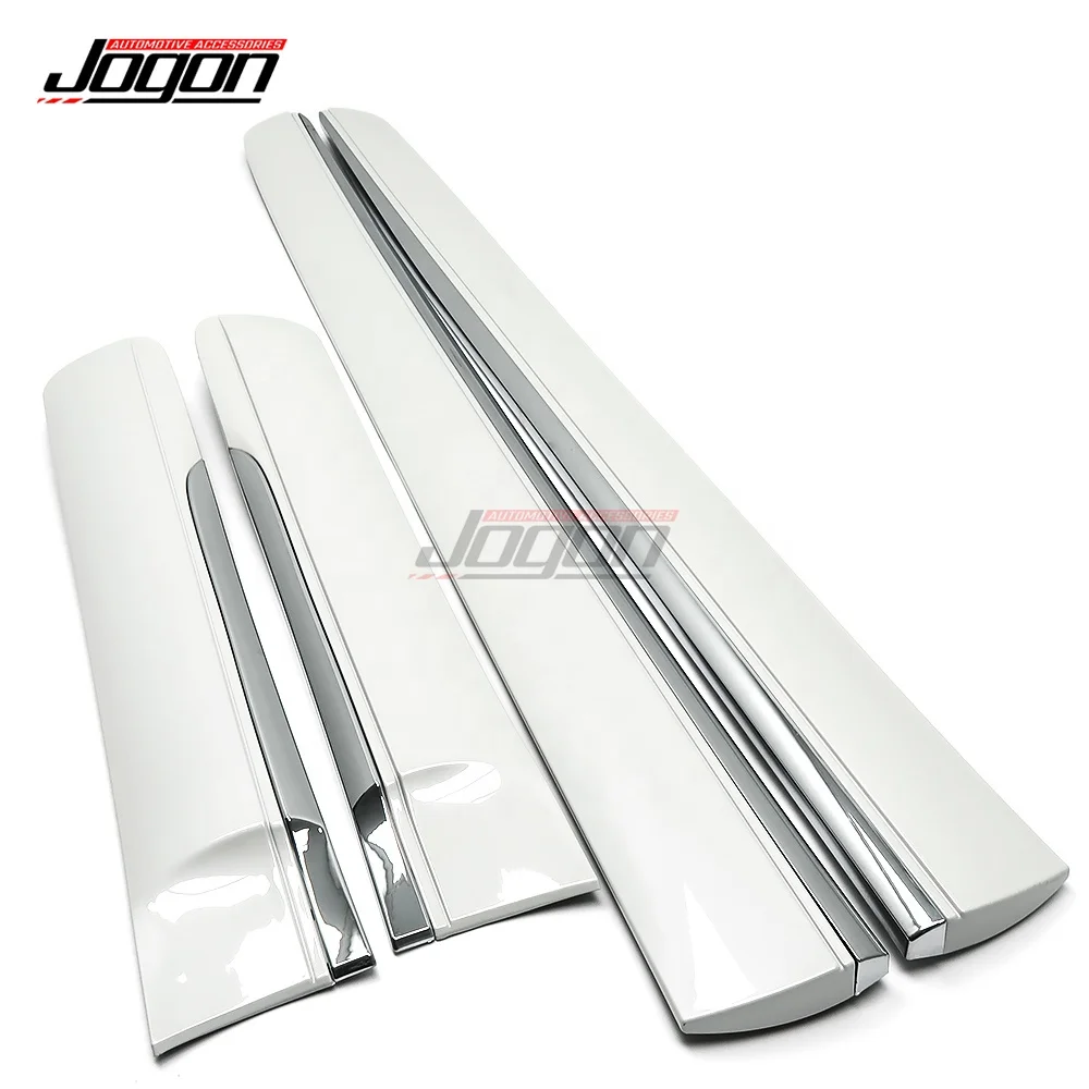 

For ABS Chrome 4 Pcs Side Door Body Sticker Protector Molding Cover Exterior Trim for Lxeus GX460 2010-2021 Car Accessories