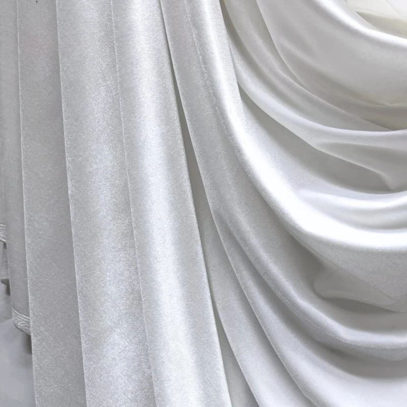 Tecido de veludo macio branco marfim de 175cm de largura para vestido formal cenários fotográficos decoração de festa de casamento cortinas material diy