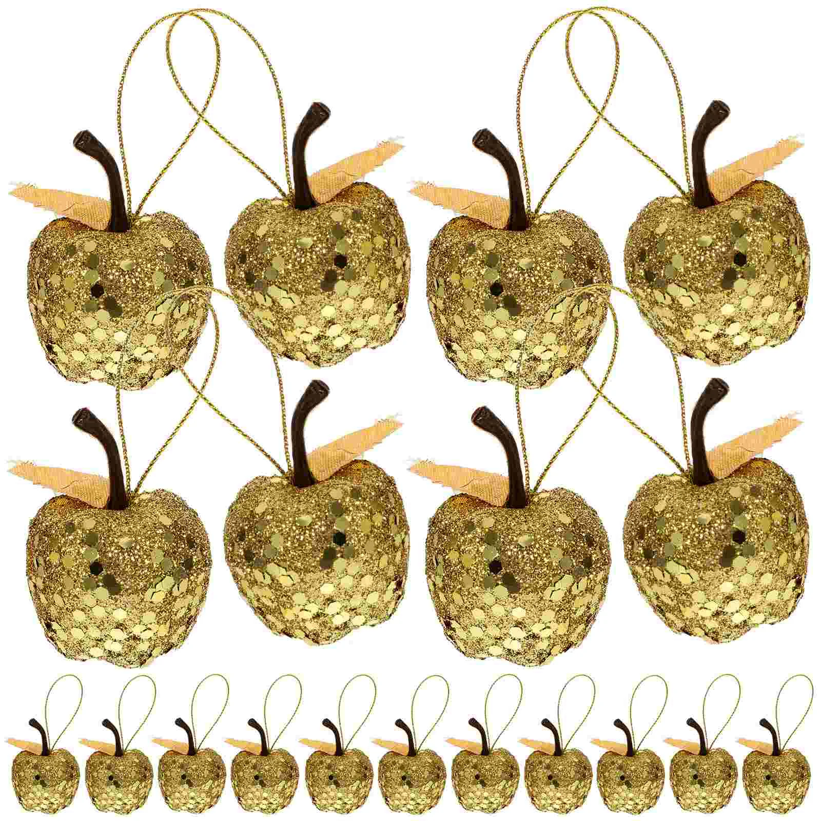 20 Pcs Wreath Christmas Apple Pendant Indoor Decorations Hanging Foam Xmas Ornament