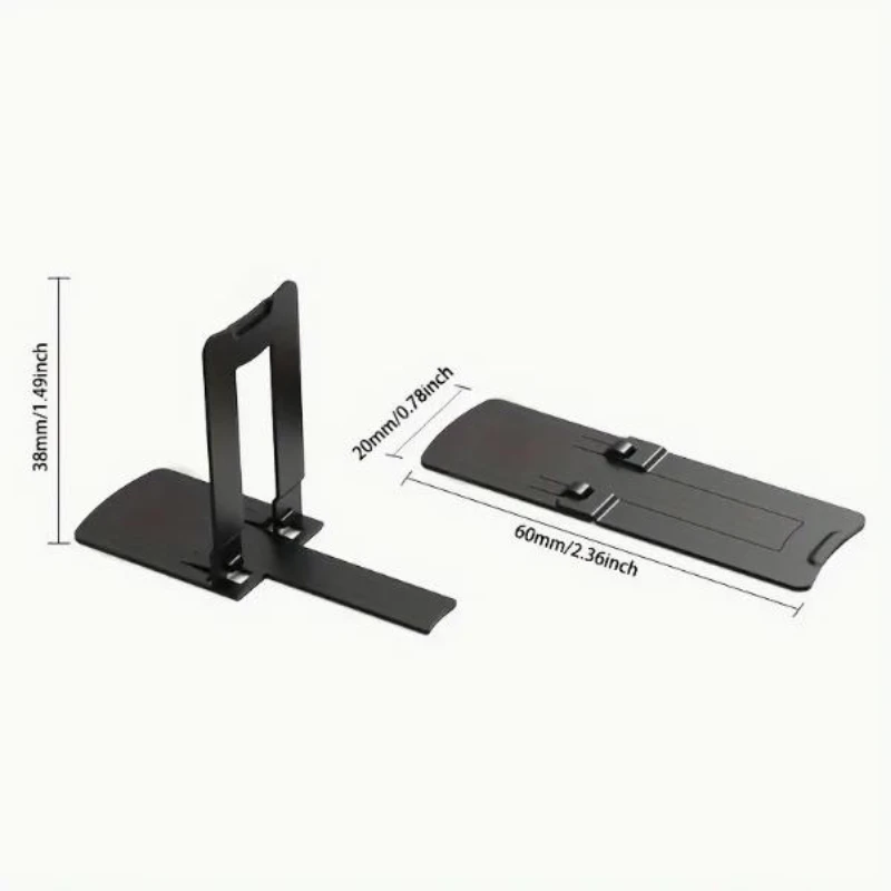 Ultra-thin Metal Mobile Phone Back-mounted Stand Telescopic Desktop Phone Holder Specially Designed for Lazy Person & Drama Fans