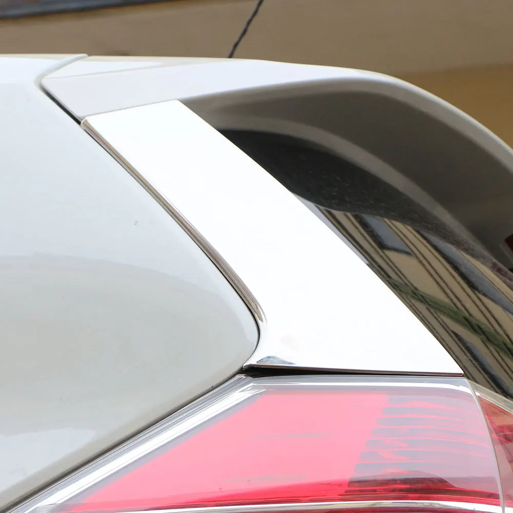 

Car Rear Window Side Wing Cover Trim Sticker for Nissan X-Trail Xtrail T32 2014-2021 Stainless Steel/ABS 2PCS Accessories