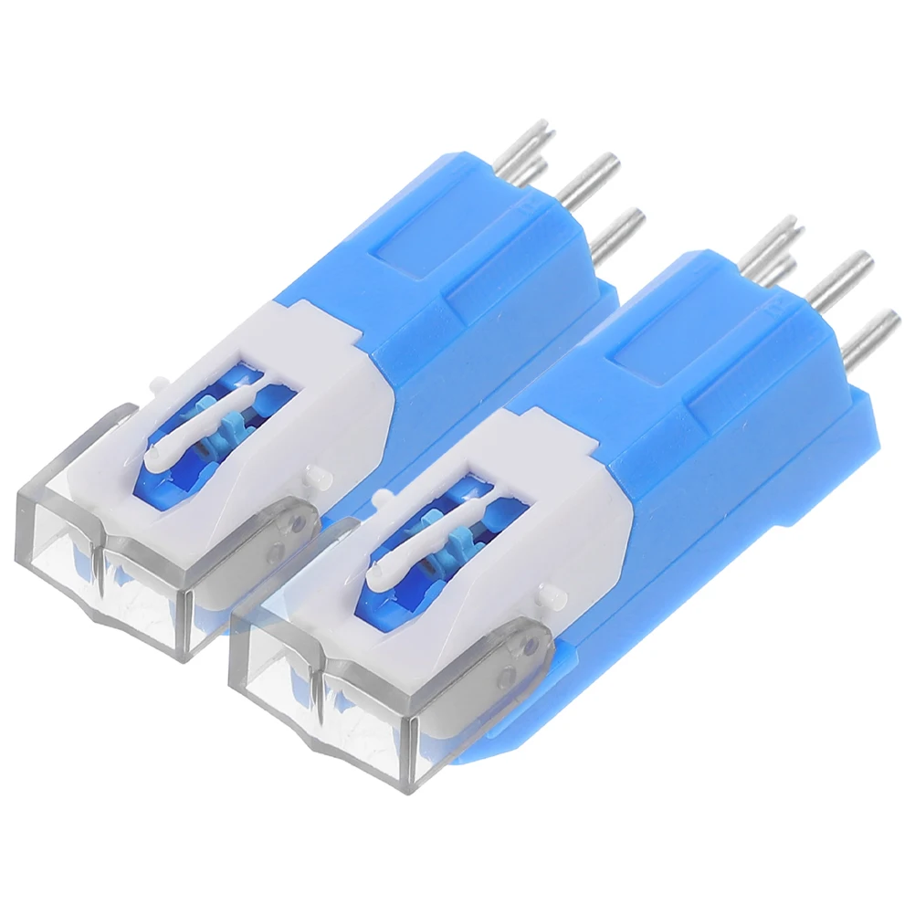 

2pcs Blue Plastic Record Stylus Replacement for Vinyl Player Turntable Needle Durable Practical Compatibility