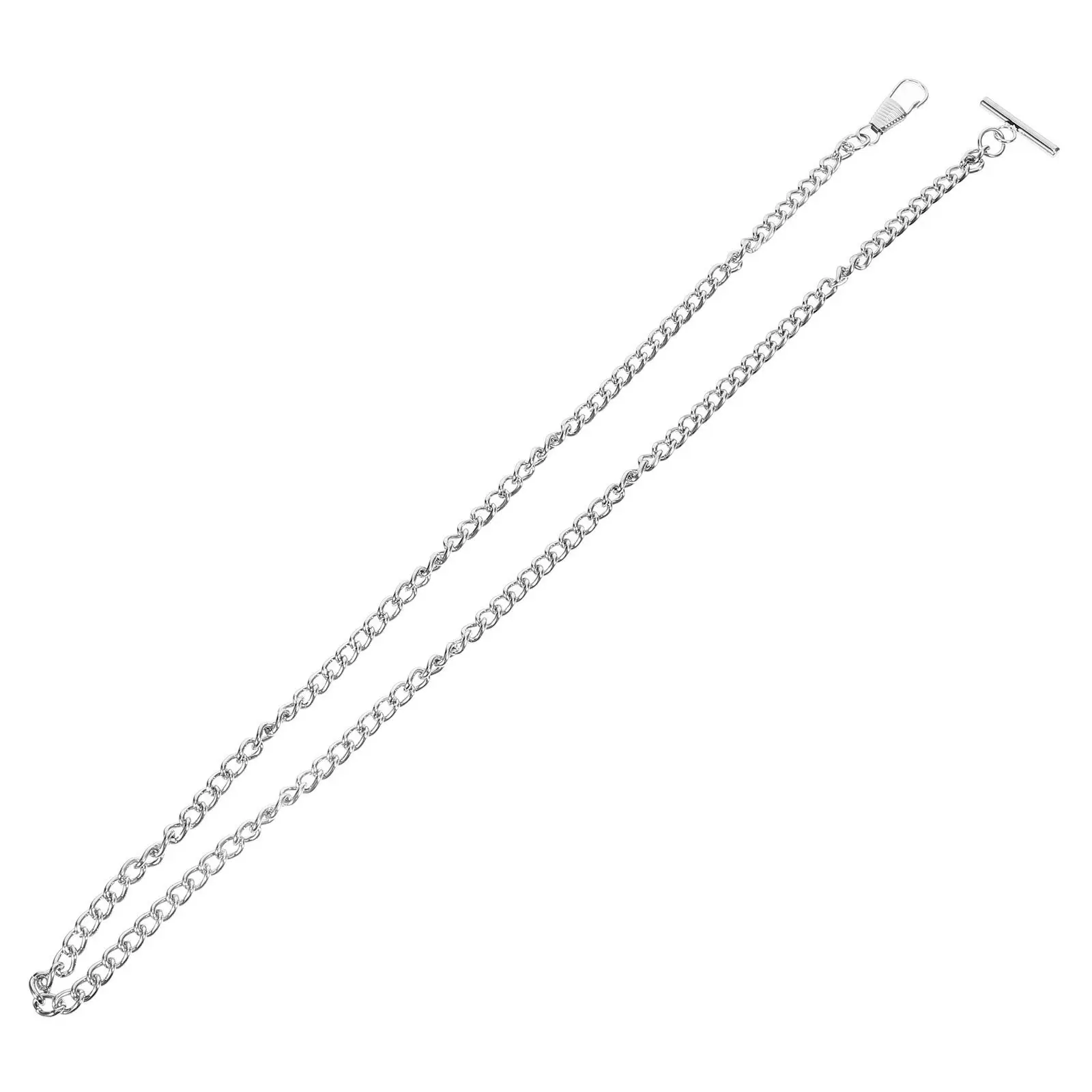 

Высококачественная металлическая цепочка для карманных часов 65 см в ретро-стиле с Т-образной застежкой для ремня, джинсов, брелока, подарок для рукоделия