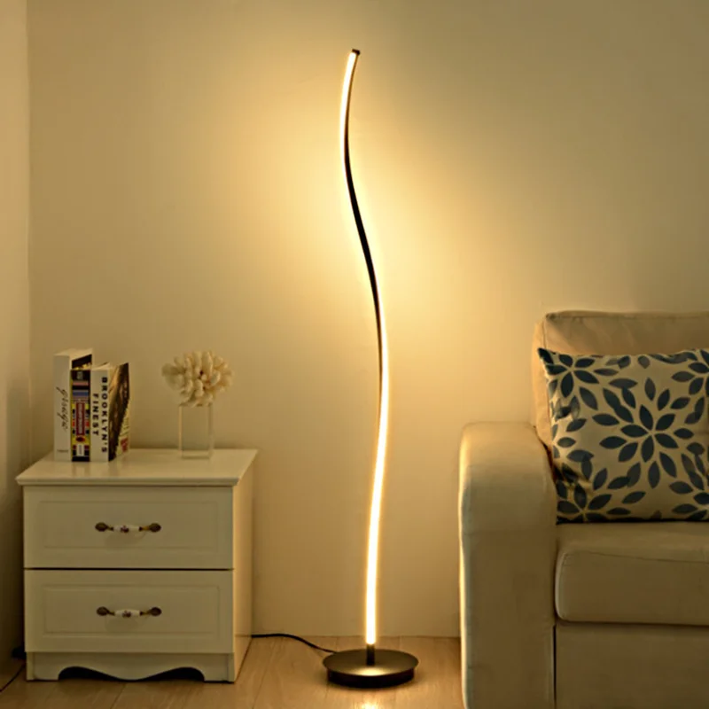 Nordic tall floor lamps Bedroom Bedside designer lamp minimalist decorations Corner LED Lamp Study livining room standing lamp