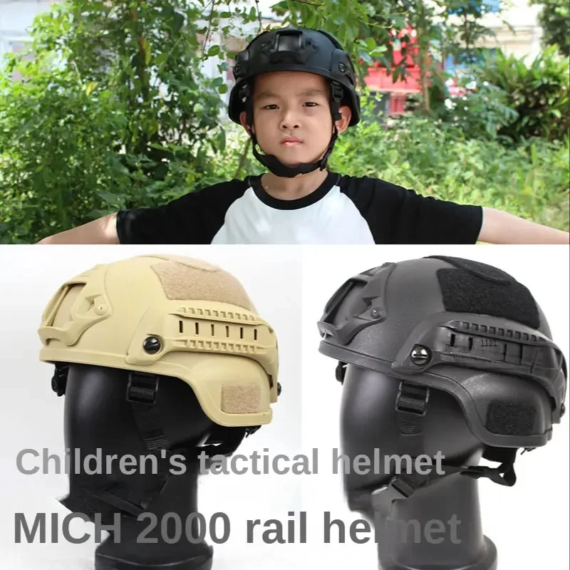 Kids MICH2000 Helmet Children\'s CS War Game Lightweight Protective Helmets Outdoor Sports Combat Safety Tactical Protective Gear