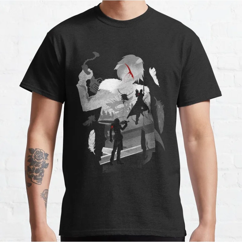 

Gunblade Rivals Retro Final Fantasy 90s jrpg video games Japanese anime Graphic T Shirts large size Adult S-6XL