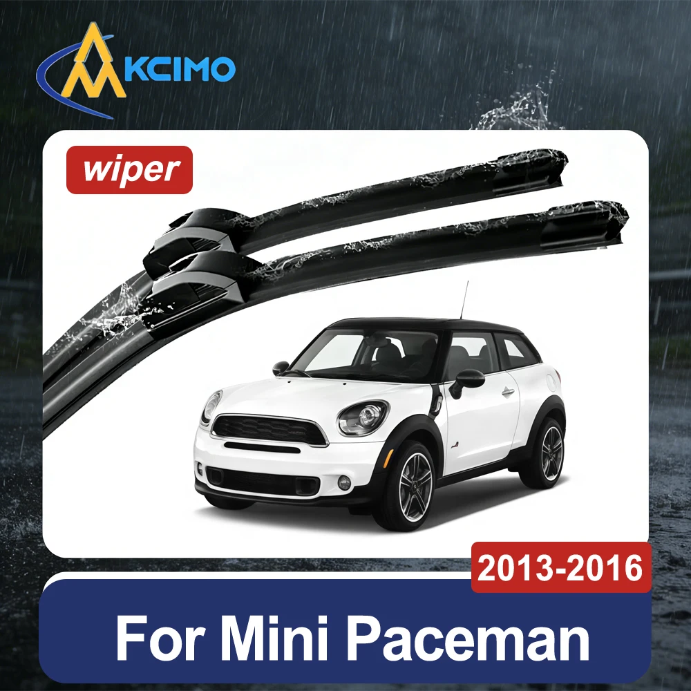 Windshield Wipers Crystal Clear Vision For Mini Paceman R61 2013-2016 Pair/ Set Front Rubber Wipers Easy Install