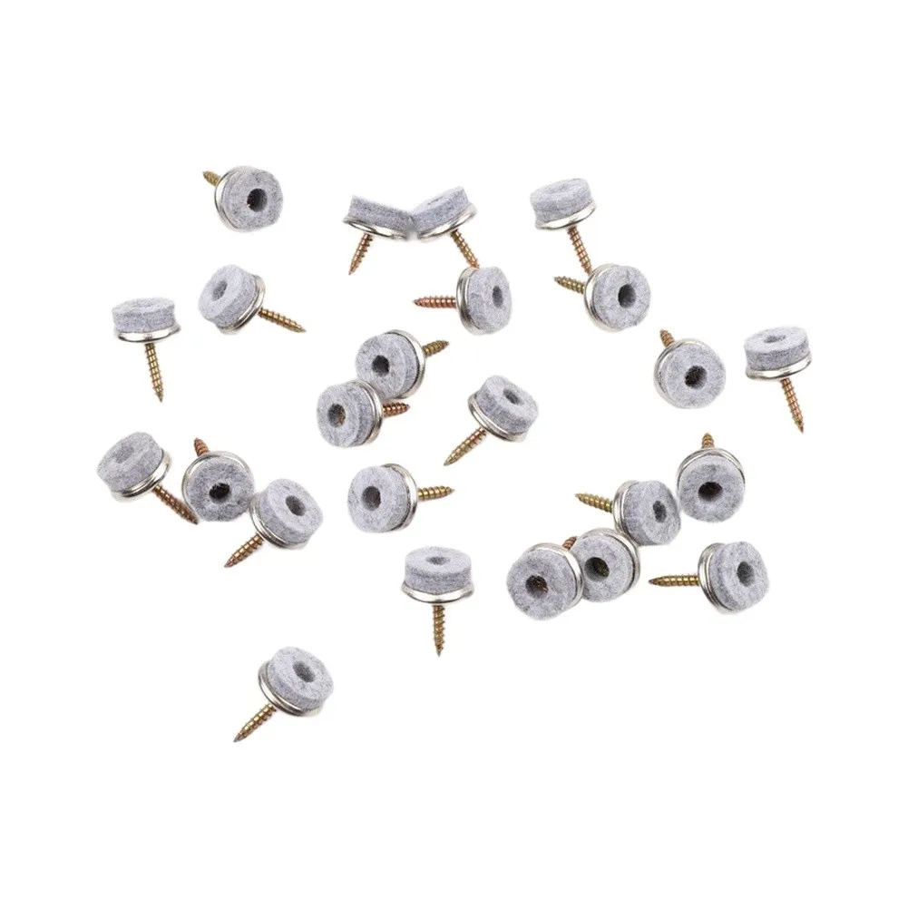 With Screw Furniture Felt Glide For Home Furniture Furniture Pads Non-Slip 18m 24Pcs/set Chair Glider Set  With