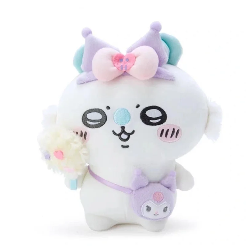 Ours en peluche Chiikawas Hachiware Usagi, poupée en peluche co-marquée, pendentif de sac à dos, ornements de chambre à coucher, cadeaux pour Fans