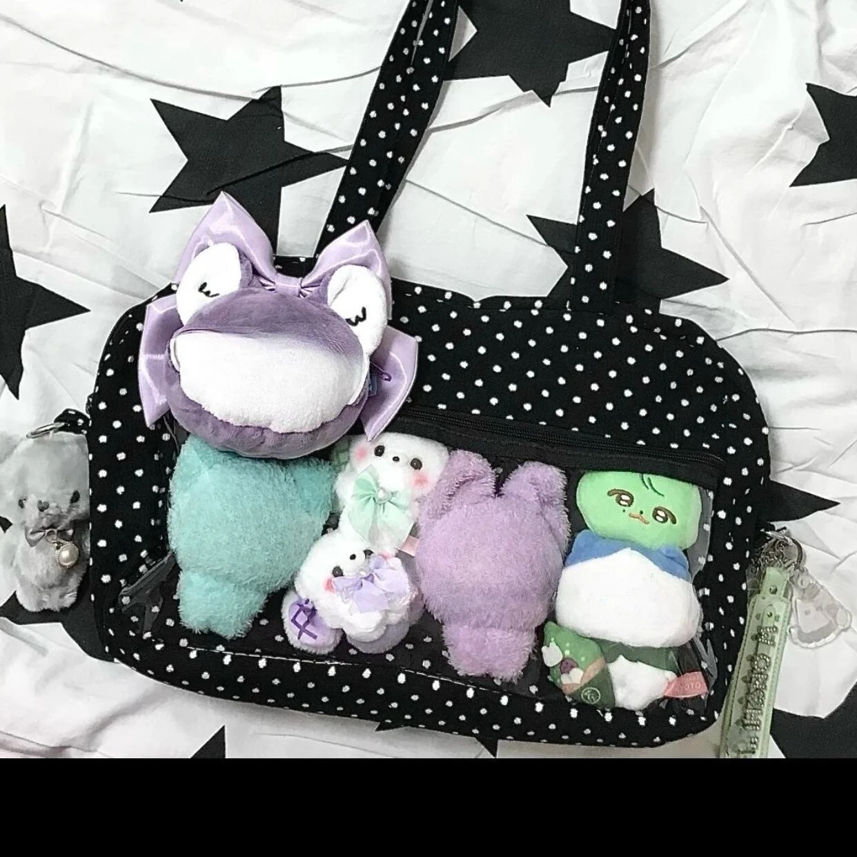 대학생 스타일 일본 오리지널 대용량 페인 백 학생 일상 다용도 레저 숄더백 귀여운 출퇴근용 아기 가방