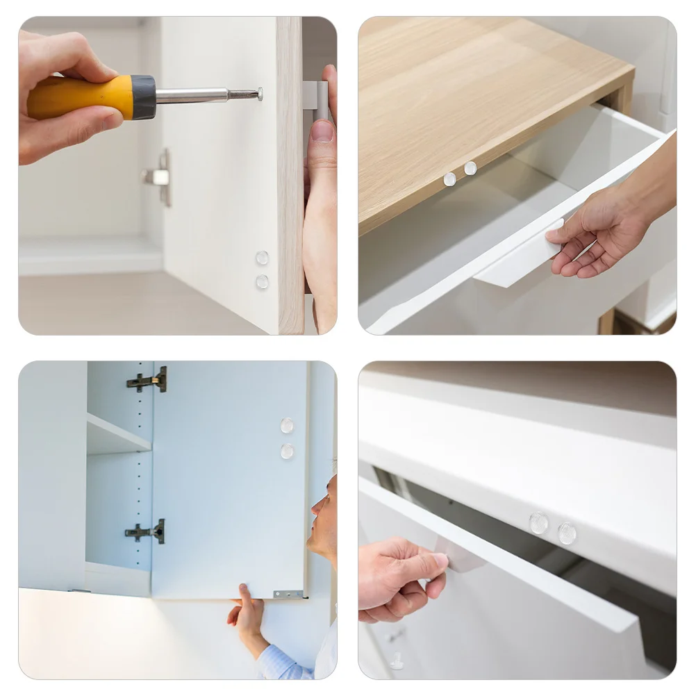 

75Pcs Clear Cabinet Bumper for Glass Table Top Soft Stem Bumpers Anti Slip Pads Furniture Drawer Door Stopper Spacer Protector