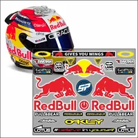 Racing Red Bull Helmet Stickers Decal Logo Car Motorcycle Sticker For Yamaha Ktm Honda