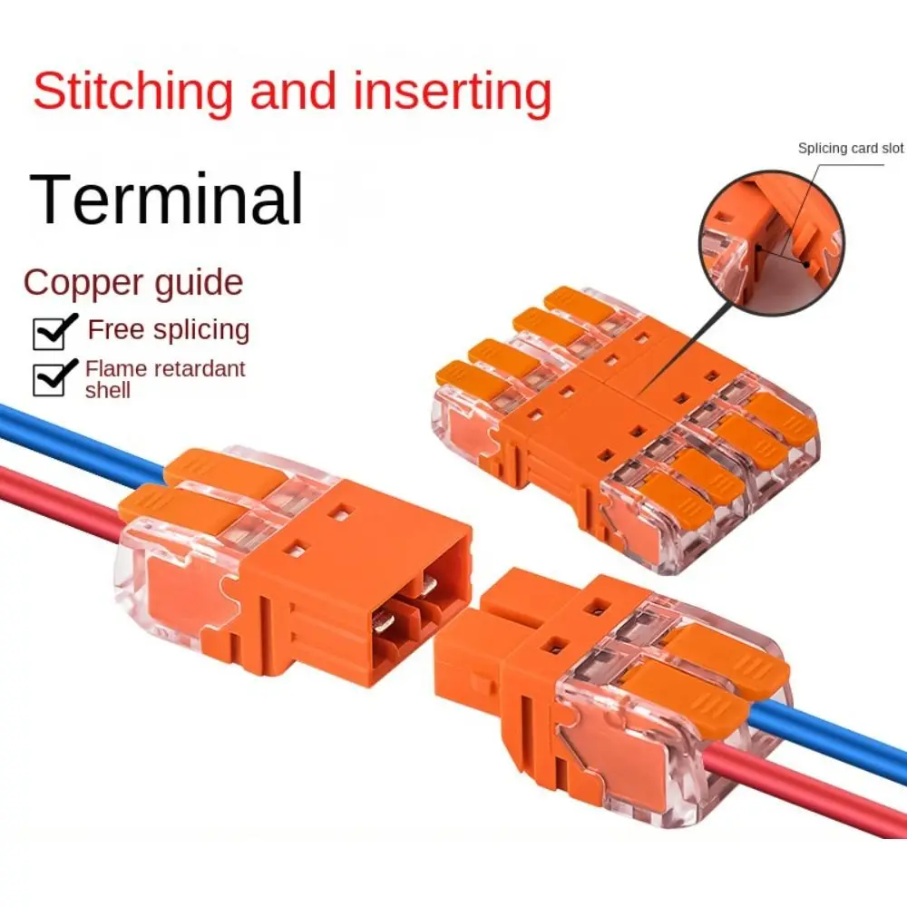 Wire Connector Quick Splitter Splicing Universal Conductor Wiring Cable Terminal Block Electrical Connectors