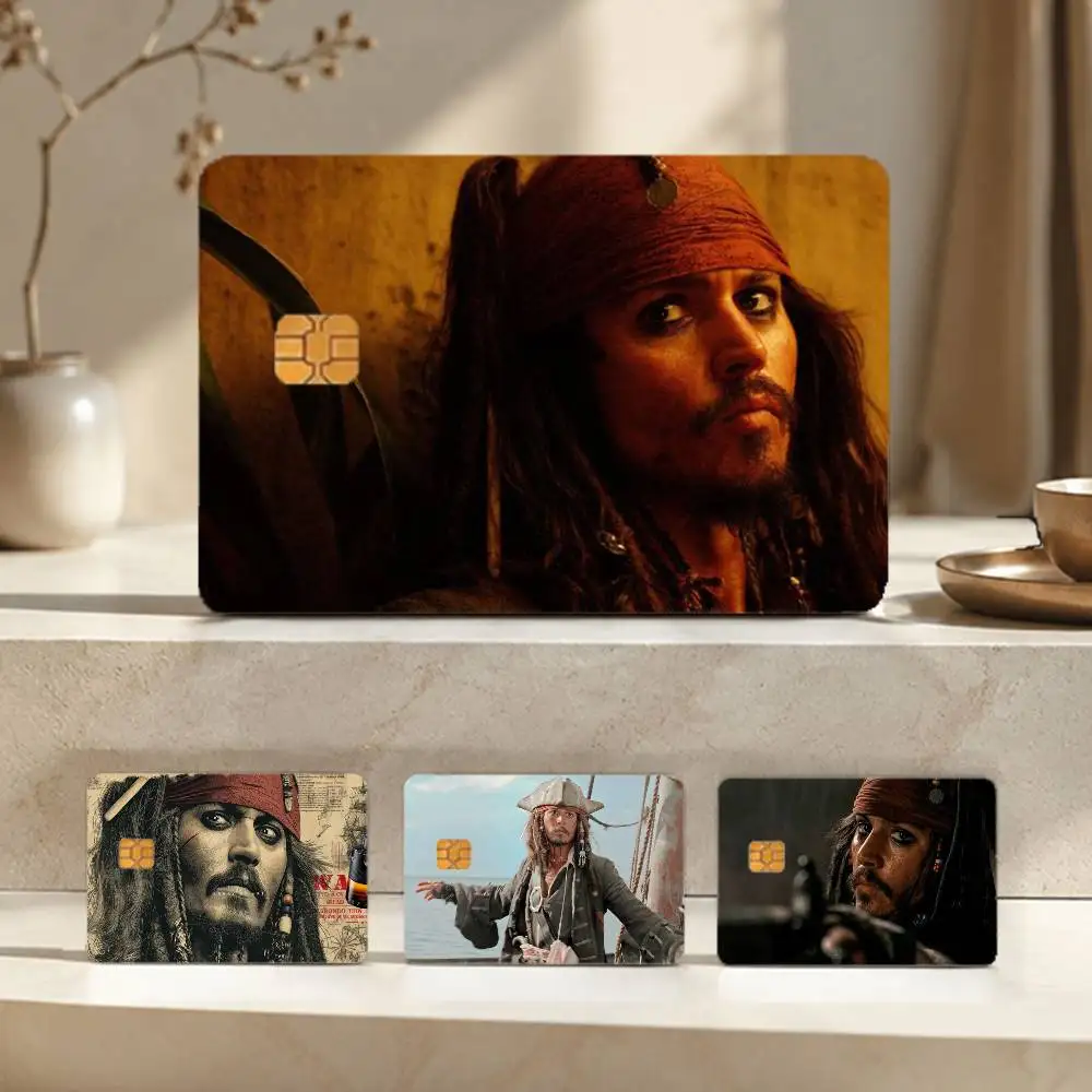 

Jack Sparrow Film HD Waterproof Card Skins Protective Stickers for Credit Bank Game Cards