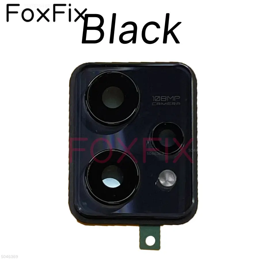 Rear Back Camera Glass Lens With Frame Bezel Replacement For Realme 9 4G RMX3521