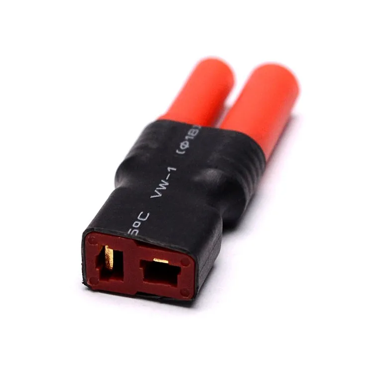 50PCS HXT 4mm To Deans Female T Plug Adapter No Wire Connector For RC Drone Lipo Battery