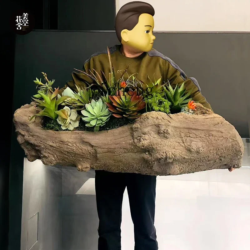 

dead wood simulation bonsai ornament succulent fake green plant potted plant large floor plant ornament
