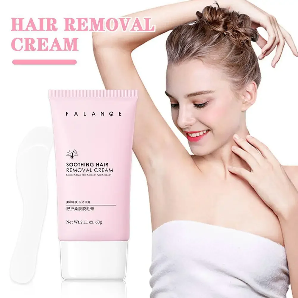 Premium 60g Natural Hair Removal Cream for Women Men  Painless Hair Remover for Armpits Legs Arms with Body Care Inhibitor