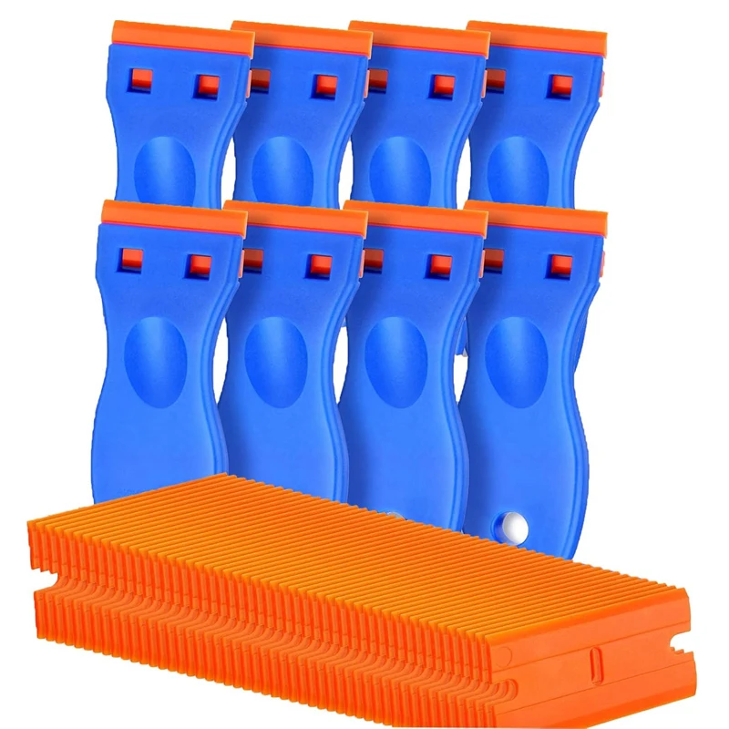 Adhesive Remover Car Sticker Remover Cleaning Scraper Glue Remover for Windows Glass Plastic Razor Blade Scraper Label Tool