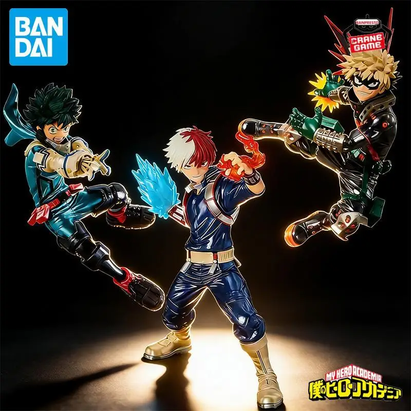 Bandai Original My Hero Academia The Amazing Heroes Special Izuku Midoriya Shoto Todoroki Katsuki Bakugou Action Figure Kids Toy